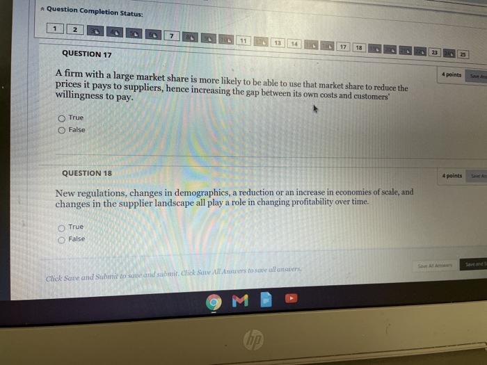 Question Completion Status: 1 2 7 11 13 14 17 18