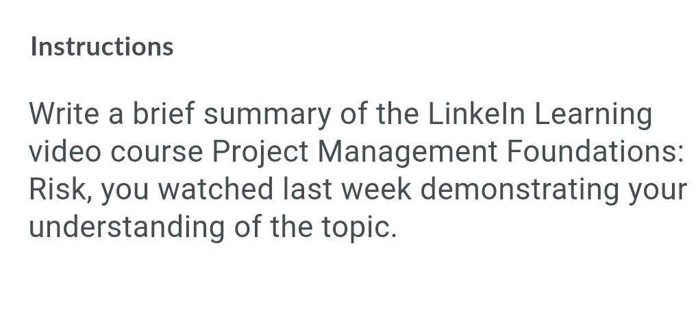 Write a brief summary about Project Management