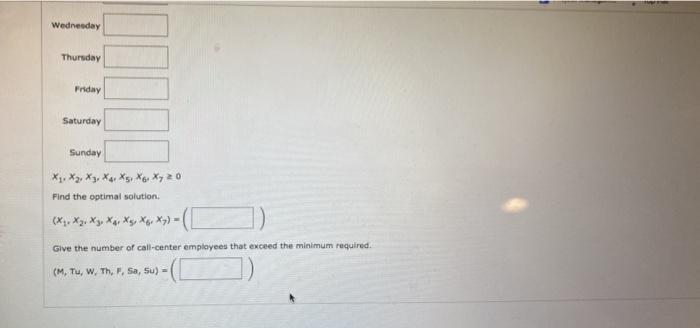 A linear programming computer package is needed.