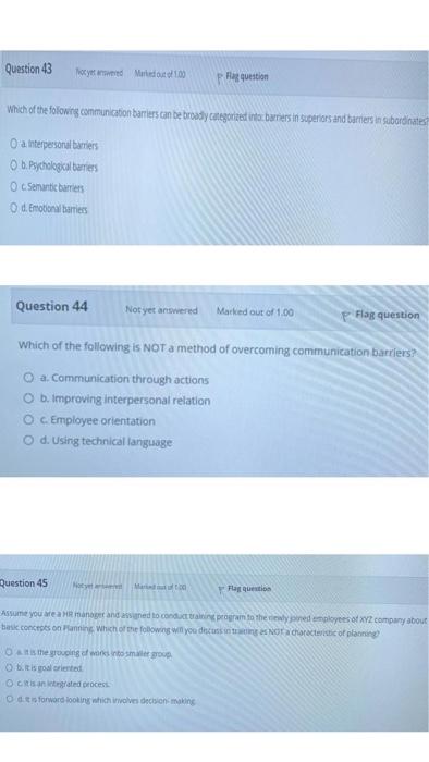 Multiple Choice | very important Question 43 ocy