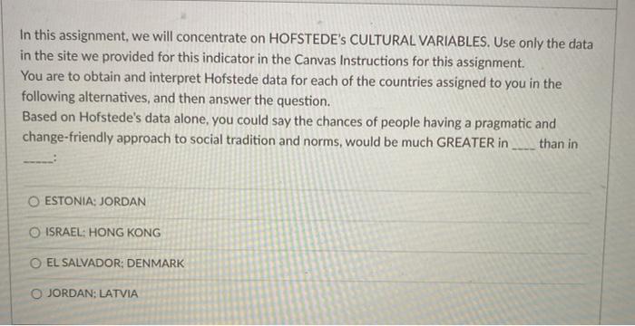 In this assignment, we will concentrate on