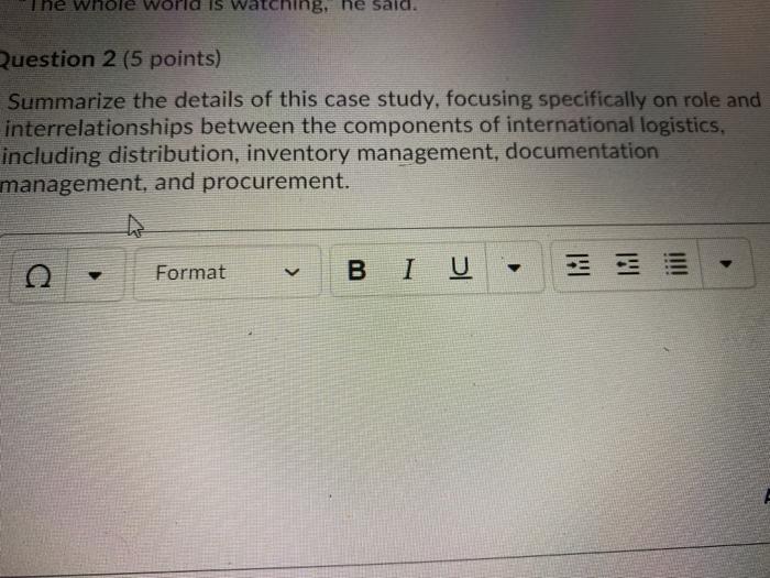 the whole world is watching case study he whole