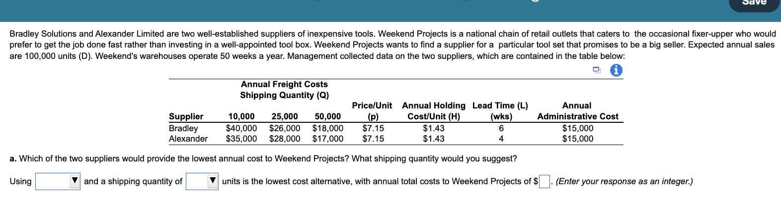 Save Bradley Solutions and Alexander Limited are