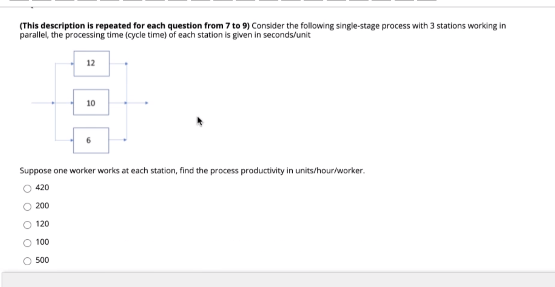 (This description is repeated for each question