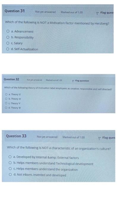 Multiple Choice | very important Question 31 Not
