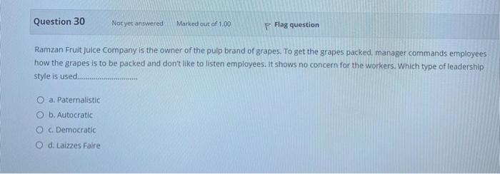 Multiple Choice | very important Question 30 Not