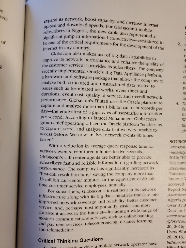 Complete Chapter 6 Case 2 Globacom - pages 292 -