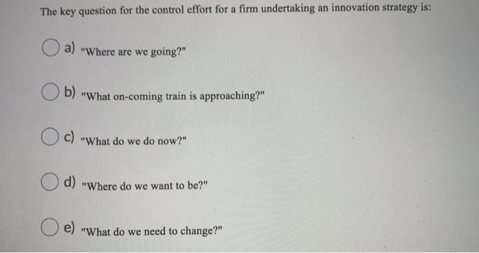 The key question for the control effort for a