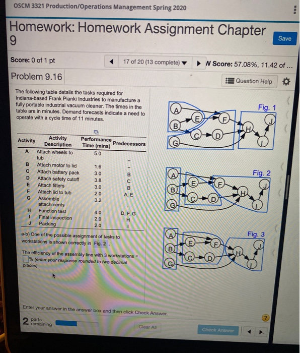 OSCM 3321 Production/Operations Management Spring
