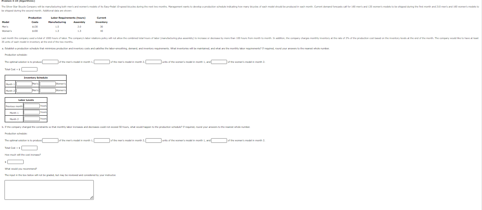 Problem 4-19 (Algorithmic) The Silver Star