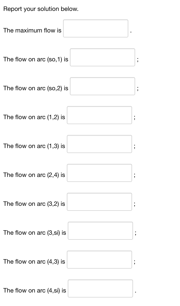 Use the Ford-Fulkerson algorithm to determine the