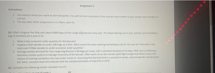 I need help with question 2 option 3 and 2 Sorry,