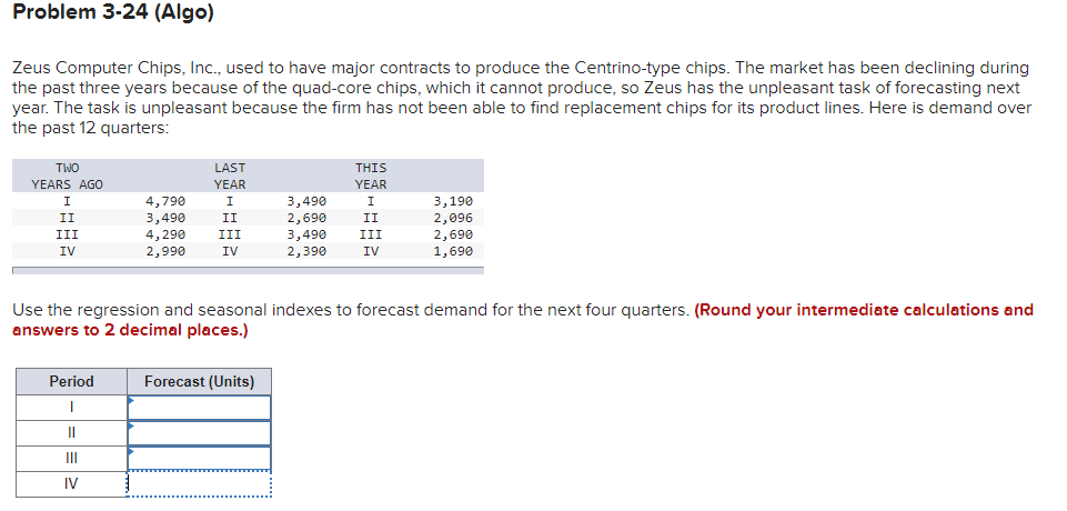 please use excel and show how to do each step!