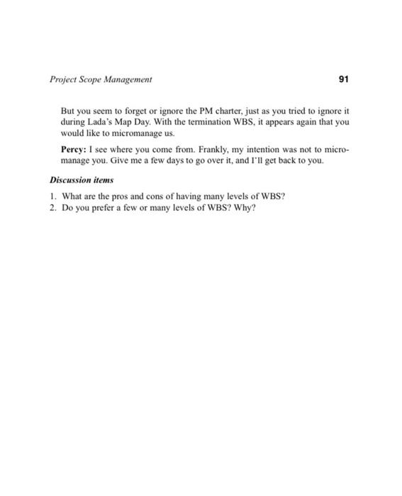Work Breakdown Structure as a Skeleton for