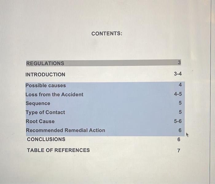 ACCIDENT CAUSATION AND PREVENTION SCENARIO TWO