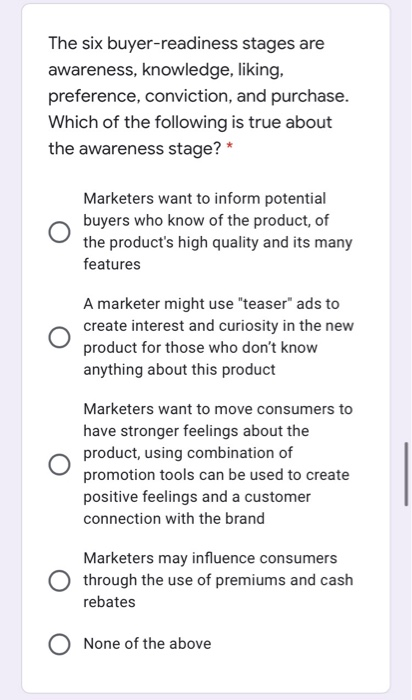 All of the below are steps in developing