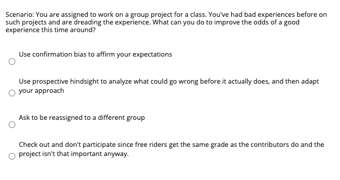 Prospective hindsight helps us see the future as