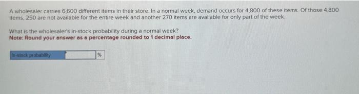 can someone please solve for the in-stock