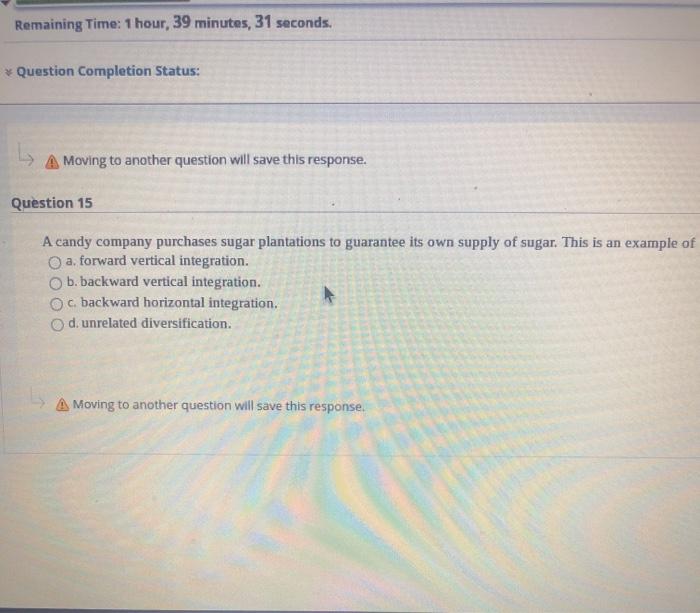 Remaining Time: 1 hour, 39 minutes, 31 seconds.