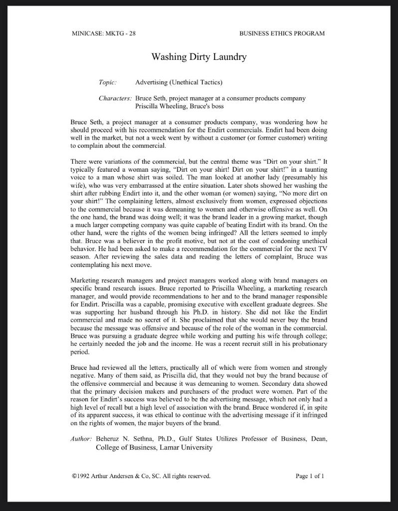 Define the central issue and state the problem in