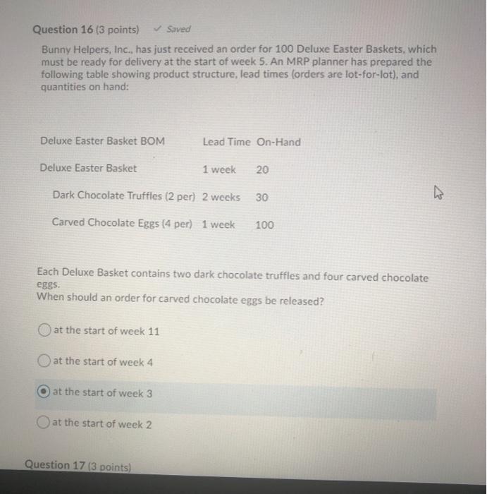 please help answer questions 16 &17 Question 16