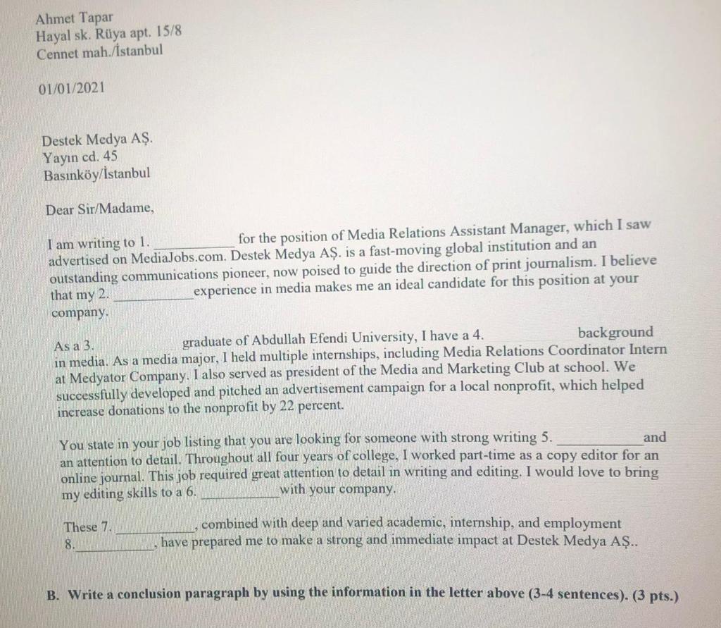 Could you please write a concluson for the Cover