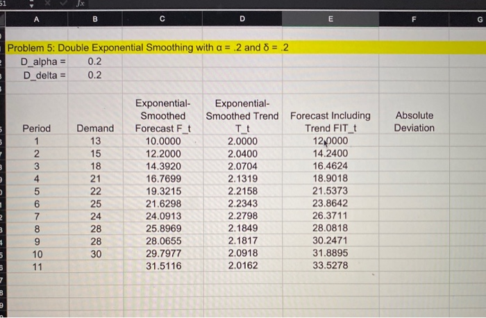 51 fx B D E Problem 5: Double Exponential