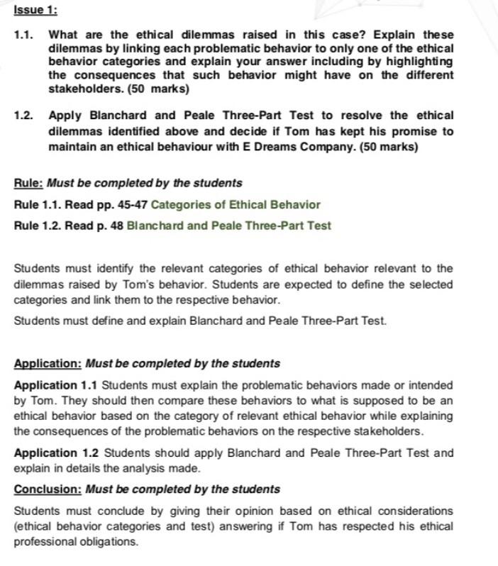 Please help me answering in your words :) Case