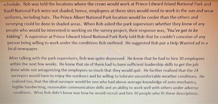 create 1 relevant behavioural based interview