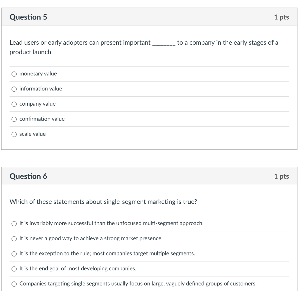 Lead users or early adopters can present