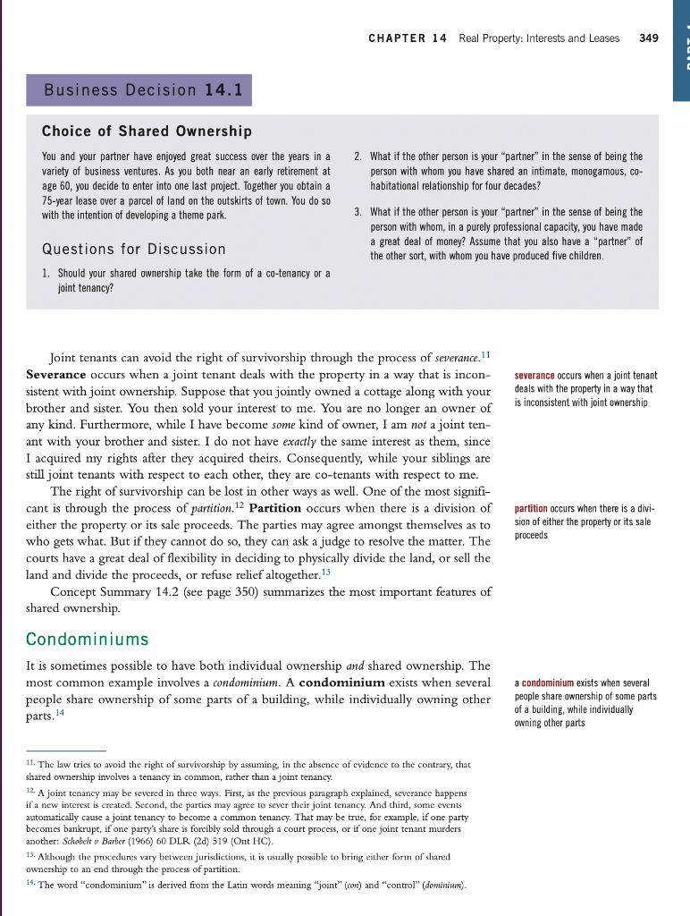 Critically consider Business Decision 14.1 (MTL,