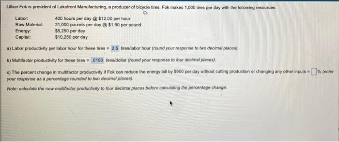 part a and b are correct - i need c please!!