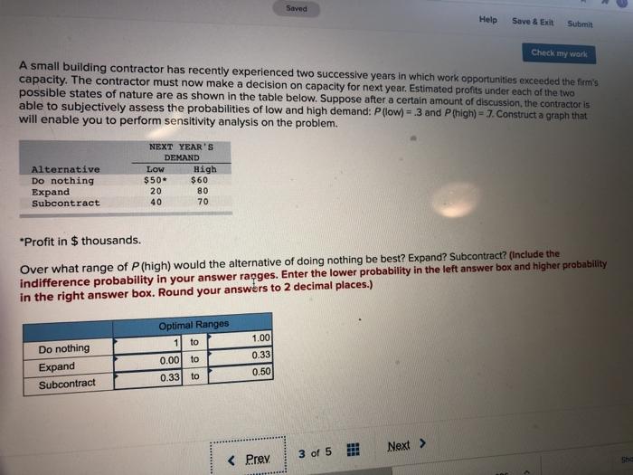 Saved Help Save & Exit Submit Check my work A