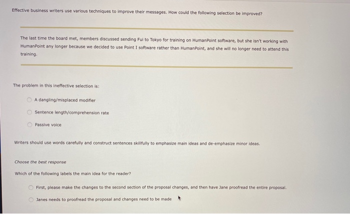 You can improve your message by using mechanical