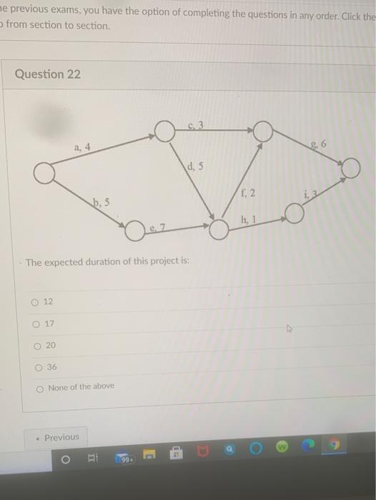 Question 23 c. 3 a, 4 . d. 5 f. 2 b. 5 h. The