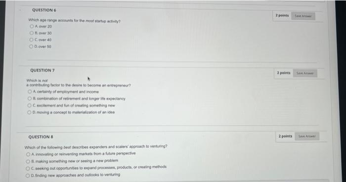 business QUESTION 1 2 points describe