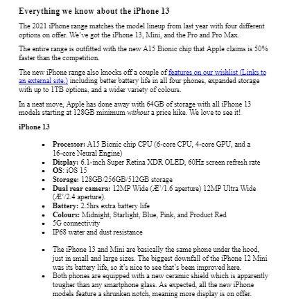 Everything we know about the iPhone 13 The 2021