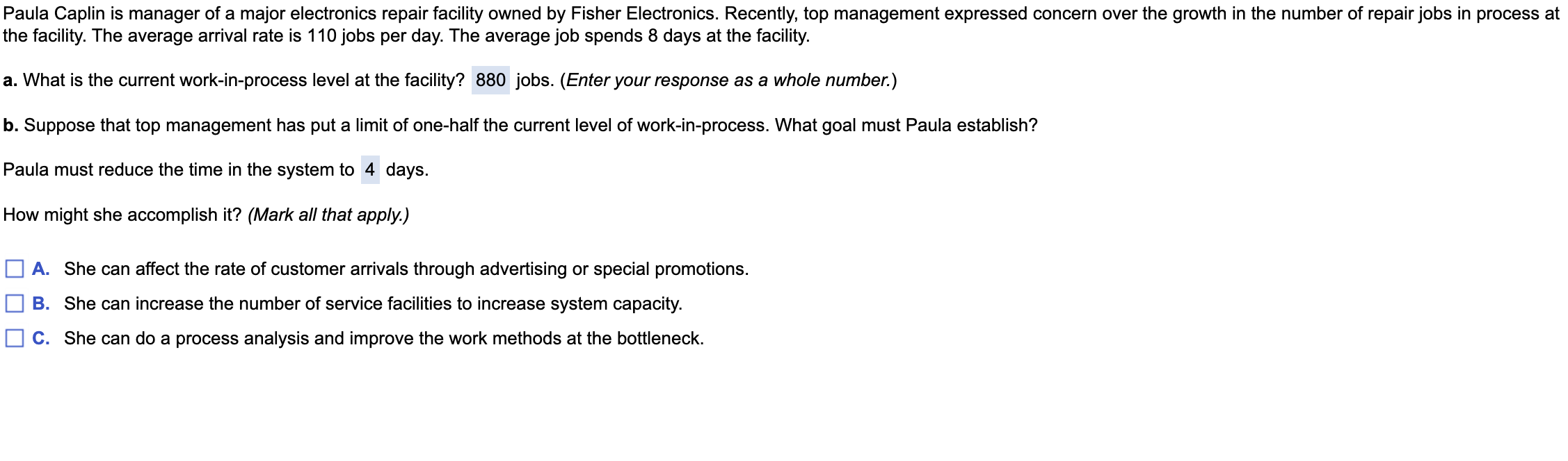please answer the multiple choice part which to