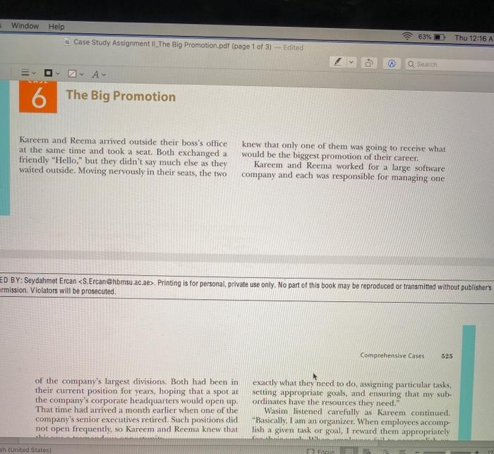 Window Help 63% Thu 12:16 A Case Study Assignment