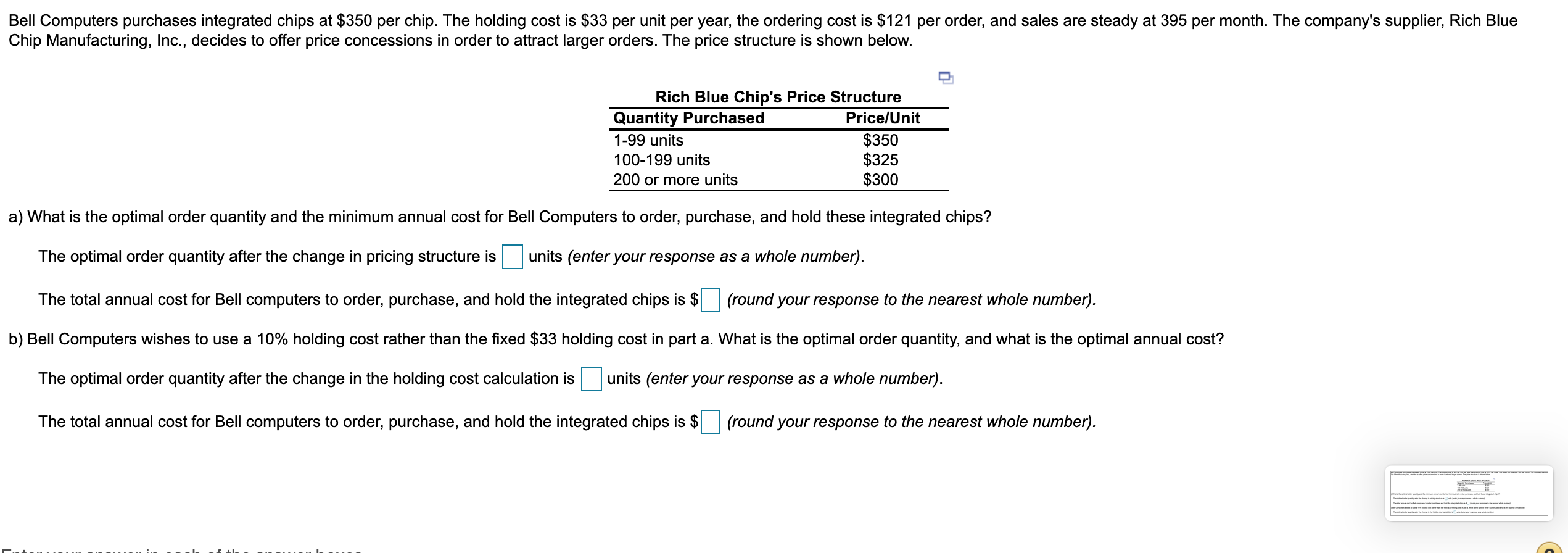 PLEASE ANSWER ALL QUESTIONS, THANKS Bell