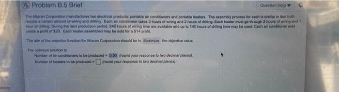 help w this one please Problem B.5 Brief Question