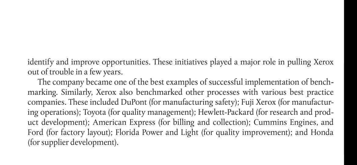 Carefully read the case study of Xerox