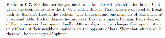 Problem 0.7. For this exercise you need to be