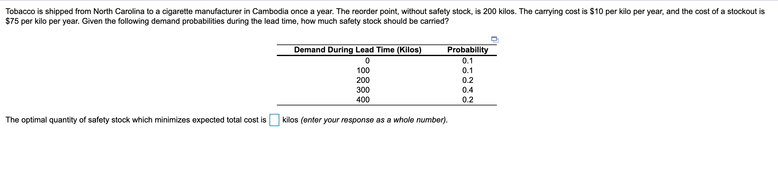 Tobacco is shipped from North Carolina to a