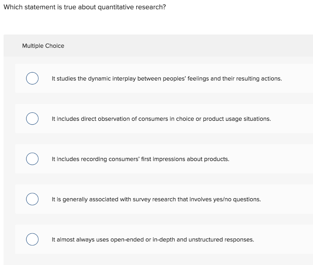 Which statement is true about quantitative