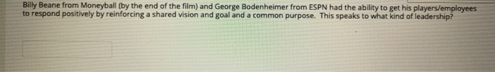 Billy Beane from Moneyball (by the end of the