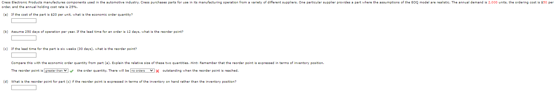 Cress Electronic Products manufactures components