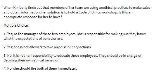 When Kimberly finds out that members of her team