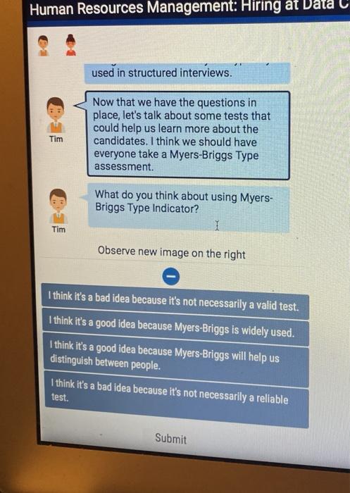 Human Resources Management: Hiring at Data used