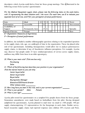 Case Study Service Quality in Health Care Supply